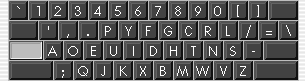 Dvorak Keyboard - Public Domain